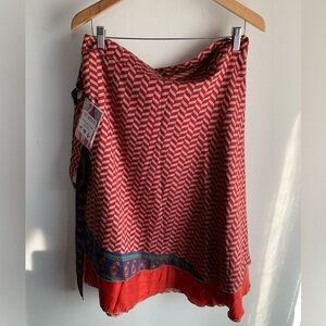 ⭐️NEW PRICE⭐️PLUS SIZE Silk Sari Wrap Skirt NWT 18W